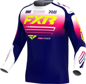 Мотокроссовая майка FXR clutch, Blue/Pink