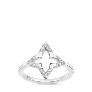 Кольцо Ombre Blossom, белое золото и бриллианты Louis Vuitton, серебряный