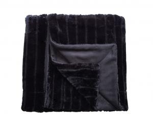 Мягкий плед, пушистое покрывало 150 х 200 см, можно стирать при 30 градусах, черный Imwalle