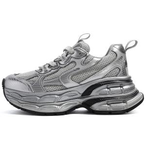 Женские кроссовки D FUSE SCANDINAVIA, износостойкие, увеличивающие рост, низкие, массивные, серебристые D:FUSE SCANDINAVIA, Silver