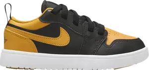 Кроссовки Air Jordan 1 Low ALT PS 'Black Yellow Ochre', черный