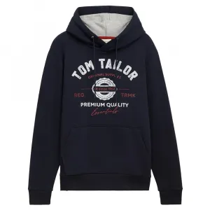 Худи Tom Tailor 1043292 With Print, синий