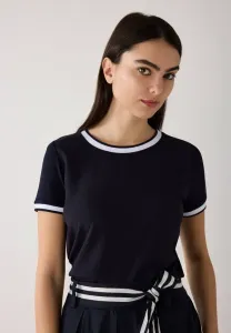 Футболка с принтом mit kontrastabschlüssen More & More, Marine