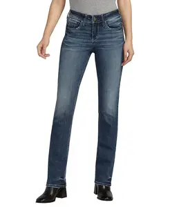 Женские джинсы Suki Mid Rise Slim Bootcut Silver Jeans Co., синий