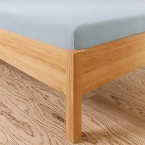 Простыня на резинке DREAMY PREMIUM синего цвета из джерси 160x200 см MARKIZETA HOME