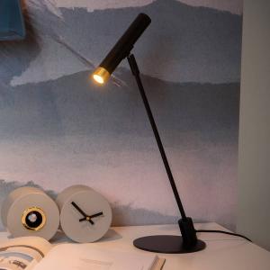 Настольная лампа Lucide Alec, железо - черное