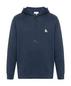 Повседневная толстовка с нашивкой для расслабления Maison Kitsunã, синий