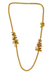 Collezione alessandro Длинное ожерелье «Солнце» коричневого цвета