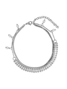 Adeliás Женский браслет на лодыжку - из нержавеющей стали серебристого цвета