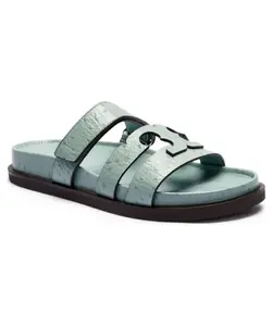 Кожаные тапочки Ines Sport Tory Burch, синий