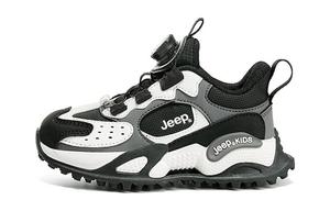 Детские кеды Kids Low-top Серые Jeep, черный/белый