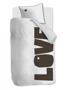 Beddinghouse Комплект постельного белья "Bold Love" в бело-черной цветовой гамме