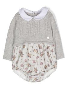 Вязаное боди с цветочным принтом Patachou, серый