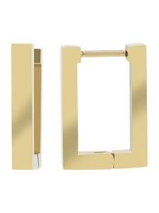 Adeliás Женские серьги - серьги-кольца на шарнирах из нержавеющей стали с золотым покрытием