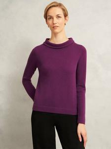 Свитер с высоким воротником Audrey из шерсти Wool Rich Hobbs, Purple