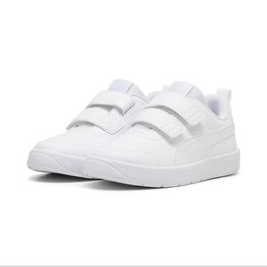 Кроссовки Courtflex V3 для детей PUMA White Silver Mist Gray