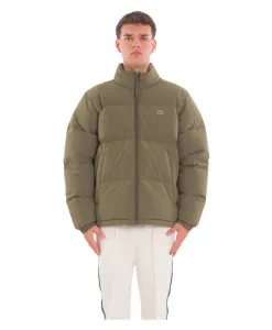 Водоотталкивающая пуховая куртка с капюшоном Lacoste, зеленый