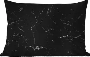 Подушка для улицы - Мрамор - Керамика - Линия - 60 x 40 см - Устойчива к погодным условиям - Подушка для отдыха - Декоративная подушка - Подушка для дома MuchoWow