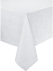 Erwin Müller Жаккардовая скатерть из смесовой хлопчатобумажной ткани цвета «хамм» белого цвета