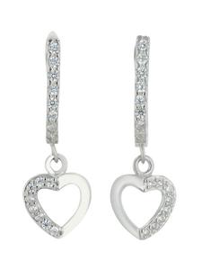 Adeliás Женский кулон - кулон в форме сердца из серебра 925 пробы