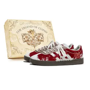 Adidas Neo Vl Court Classic P.M.S Box, Can't Wait противоскользящие износостойкие низкие кроссовки для скейтбординга унисекс красный белый