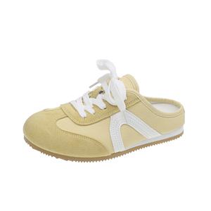 Женские сандалии с закрытым носком, тихие, устойчивые к истиранию и нескользящие, устойчивые к запахам SHUMO, Yellow