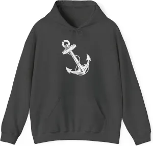 Толстовка с капюшоном Heavy Blend с якорем и канатом