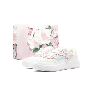 Женские скейтерские кроссовки Su Abrasion Resistant Low Top Pink Blue White LINING, розовый