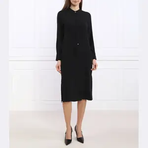 Платье порто с добавлением шелка Marella, черный