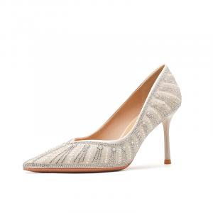 Туфли на тонком каблуке высотой 8 см для женщин RoseDoris, Apricot