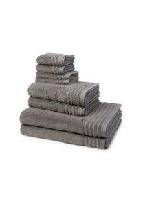 Набор полотенец Vossen Vienna Style с полоской, 8 штук, серый
