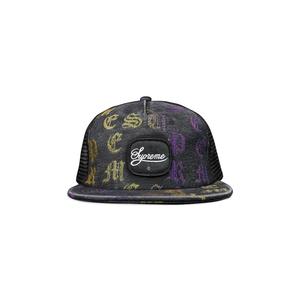 Жаккардовая джинсовая сетка Supreme Gradient с 5 панелями, цвет Черный