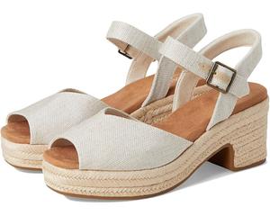 Туфли TOMS Isla Peep Toe, цвет Natural