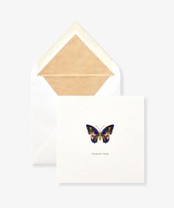 Благодарственная открытка «Императорская бабочка».