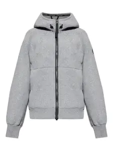 Шерстяная куртка с капюшоном Canada Goose, серый