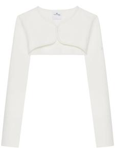 Courrèges укороченный кардиган, белый