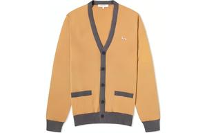 Кардиган на пуговицах Baby Fox-Patch Maison Kitsune, желтый