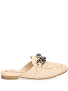 Casadei слиперы с цепочкой, нейтральный цвет