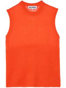 Футболка Sunnei mohair-blend top, оранжевый