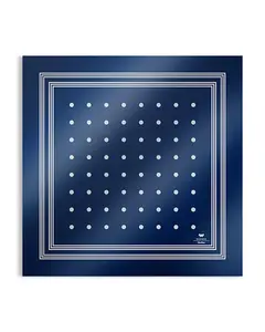 Шелковый квадратный шарф Weekend Max Mara, синий