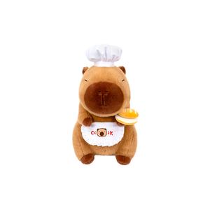 Сидящая капибара, плюшевая кукла Puffy Chef высотой 22см/33см Love