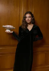 Длинное платье cuzoe, макси-платье Culture, Black