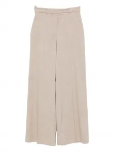 Шерстяные брюки в тонкую полоску JOSEPH, нейтральный