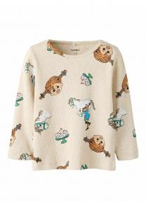 Топ Name it Long sleeved top, Peyote Melange/Beige