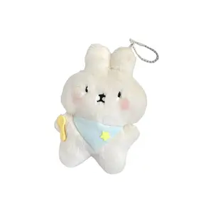 Плюшевый кулон котенок кролик с едой и писком высота 8см LALABABY