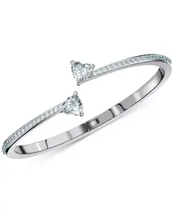 Серебряный браслет с кристаллами в форме сердца Swarovski, crystal