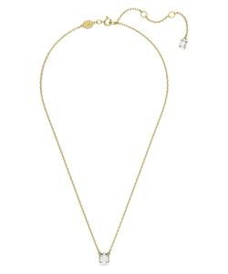 Официальный кулон Swarovski Stilla, круглая огранка, белый.