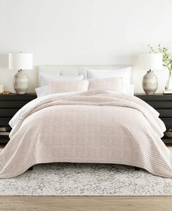 Двусторонний комплект постельного белья Геометрический лабиринт из 2 предметов, размер Twin/Twin XL ienjoy Home, Apricot