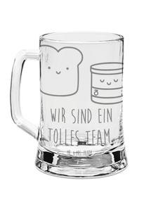 Пивная кружка, тост, джем с надписью на прозрачном фоне Mr. & Mrs. Panda