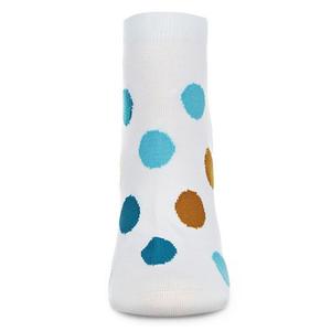 Носки женские низкие soft-fit cotton-rich polka dance Memoi, Diva Blue